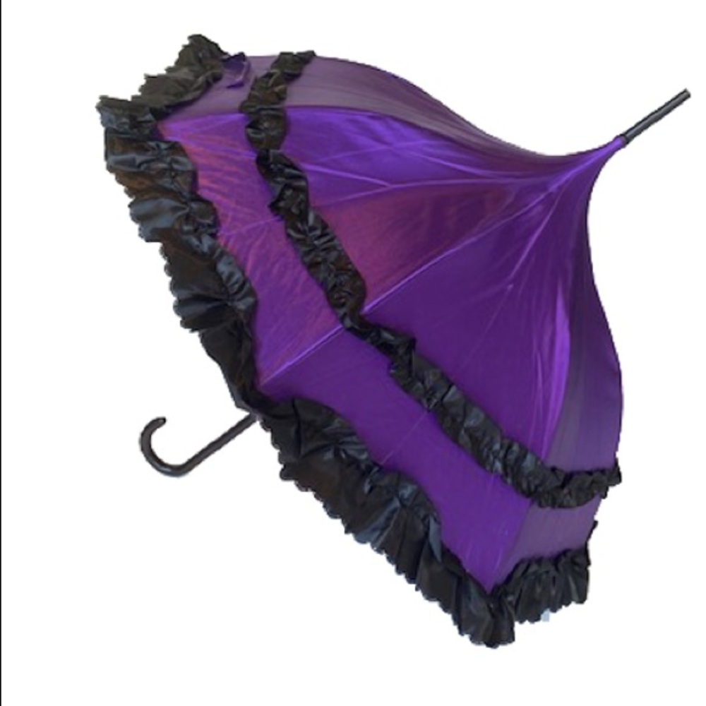 COPY - COPY - PURPLE DELUXE- AUTOMATIC SATIN Umbrella/Parasol